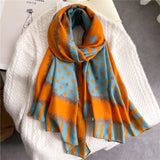 2022 New Design Brand Women Scarf Fashion Print Cotton Spring Winter Warm Scarves Hijabs Lady Pashmina Foulard Bandana Plaid