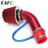 Universal 76mm Car Racing Cold Air Intake System Turbo Induction Pipe Tube Kit Aluminum With Cone Air Filter Inlet