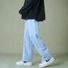 2023 New Brand Spring Men Korean Fashion Blue Pink White Jeans Streetwear Hip Hop Baggy Denim Trousers Straight Wide Leg Pants