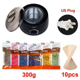 Wax Machine for Hair Removal Waxing Heater and Beans Kit Depilatory Epilator Wax-melt Pot Paraffin Warmer Heating Machine