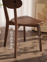 Solid Wood Backrest for Dining Chair Dining Table Commercial Simple Retro Mid-Ancient Italian Style Conference Chair