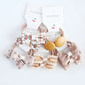 10Pcs/Lot  Children's Cute Headwear Hair Accessories Baby's Basic Bow Tie Band Set Small Scrunchie Kids Elastic Hair Ties