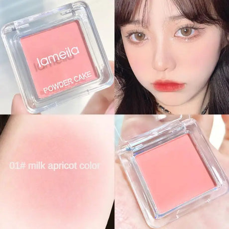 Face Blusher Matte Natural Cheek Tint Brighten Face Waterproof Face Contouring Cosmetics Blush Powder Soft Female Makeup 1pcs