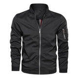 New Autumn Fashion Men Jacket Bomber Jackets Business Casual Streetwear Male Coats Simple Windbreaker British Style Coat