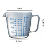 250ml/500ml Heat Resisting Glass Measuring Cup With Handle Milk Water Scale Microwave Tool Food Grade Bakeware Kitchen Accessory