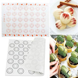 Macaron Baking Mat Bakeware Oven Kneading Dough Pastry Cake Sheet Rolling Pad  Non Stick