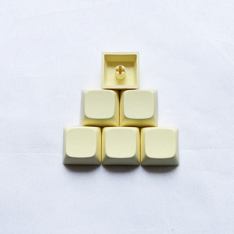 XDA 1u Keycaps Blank Thick PBT Material for Gateron Kailh Cherry MX Switches of Mechanical Keyboards DIY