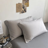 Gray Home Textile Comforter 100% Cotton Duvet Cover Set Bedding Sheet Quilt Cover Pillowcase Soft Breathable Bedspread Bed Linen