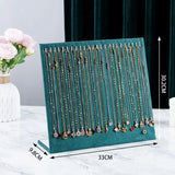 Velvet Necklace Pendant Display Stand Women Jewelry Rack Bracelet Storage Holder Organizer For Counter Display Board