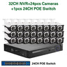 32 Channel 4K NVR Kit 5MP POE CCTV Camera Security System Kit 32CH XMEYE POE IP Camera Video Surveillance System Set H.265 24CH