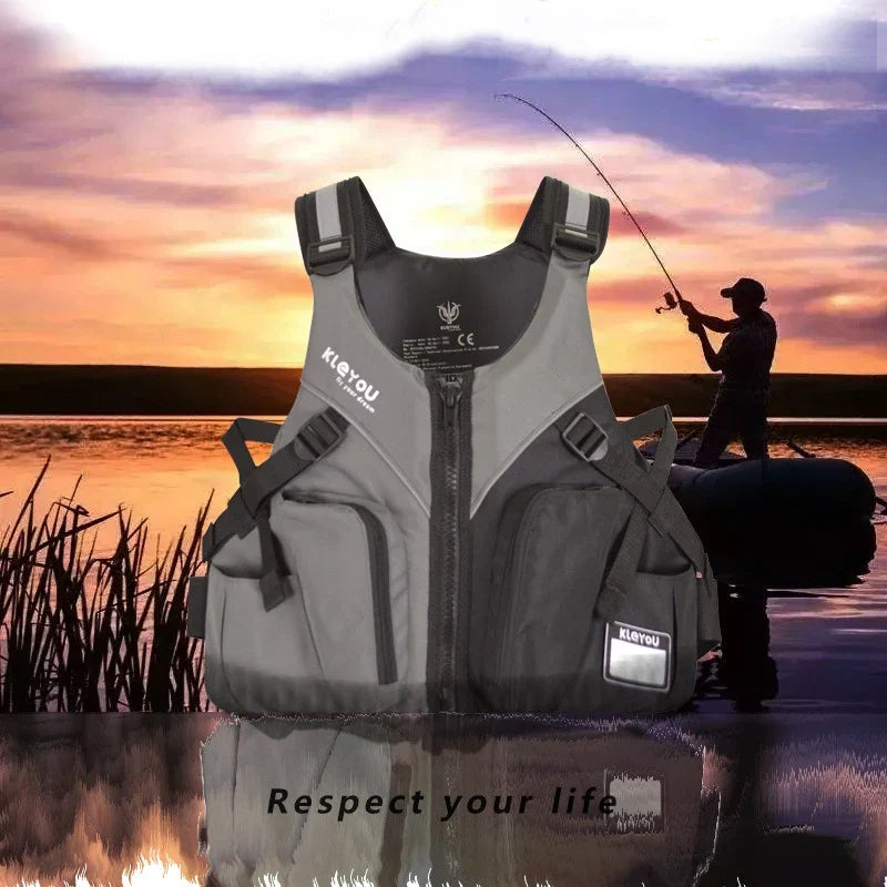 Neoprene Fishing Life Jacket For Adult Survival Swimsuit Kayak Rafting Boating Drifting Buoyancy Safety Life Vest Life Jacket