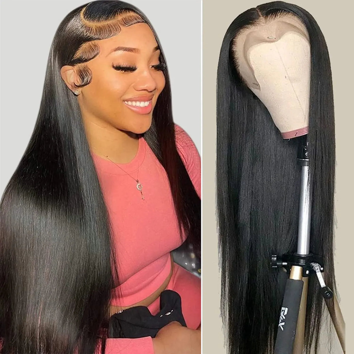 HD Lace Frontal Wig 28 30 inch Straight Human Hair Wigs 220% 13x4/6 Transparent Lace Front Wigs 5x5 Human Hair Lace Closure Wigs