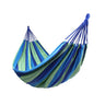 Outdoor Canvas Hammock Portable Thickened Anti-Rollover Single Striped Hammock Garden Travel Camping Hanging Swing Hammock