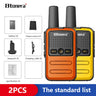 Btoera 2 Pcs Mini Walkie Talkie PMR 446 Portable Two-way Radio Ht PTT Walkie-talkies 5W 16CH UHF 400-470MHz Portable Radio for