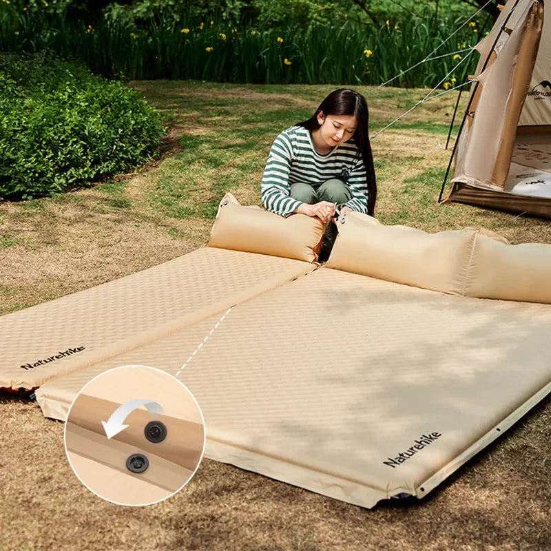 Airmattress Bed Inflating Mattress Natural Latex Mattresses Inflating Mattress Spring Colchao De Latex Camping Furnitures