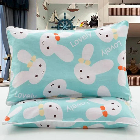 Rectangle Children's Pillow Cover Cartoon Pure Cotton Pillow Case Four Seasons Kindergarten Children's Pillowcase Home Bedding