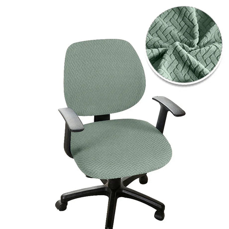 Universal Office Chair Cover Split Armchair Cover Stretch Jacquard Computer Chair Slipcovers Removable Seat Protector Case