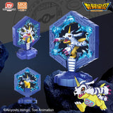 Adventure Animation Anime Figure Digimon Derivatives Agumon Gabumon Night Lamp Kawaii Light Desktop Decoration Christmas Gift