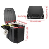 Car Travel Toilet Foldable Outdoor Camping Toilet For Adults Kids Portable Emergency Toilet With Cover Reusable Seat Toilet