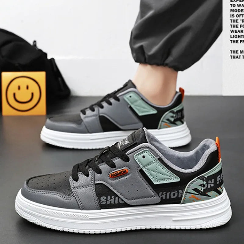 Men's Sport Shoes Summer All-match Soft Sole Leather Casual Shoes Youth Student Board Shoe Comforts Platform Traini Shoe Jogging