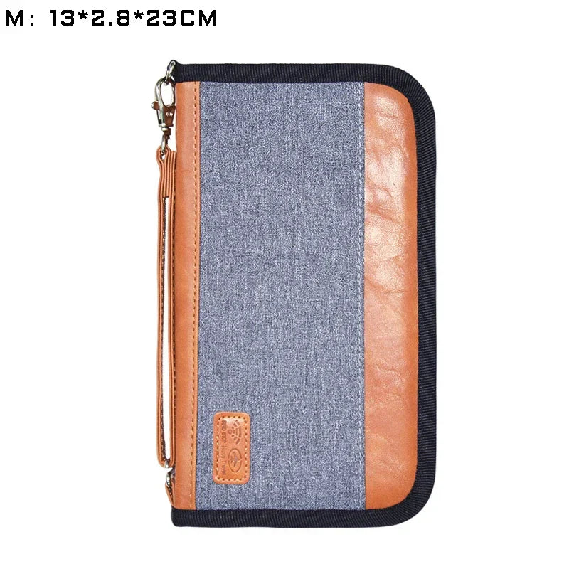 Travel Wallet Family Passport Holder ID Card Case Document Bag Organizer Travel Accessories Multifunction Purse Cardholder 2024