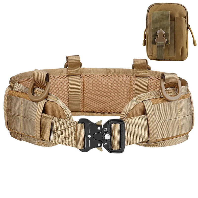 Men's Waist Belt Set Military Outdoor Hunting Tactical Multi-functional Combat Survival High Quality Marine Corps Style