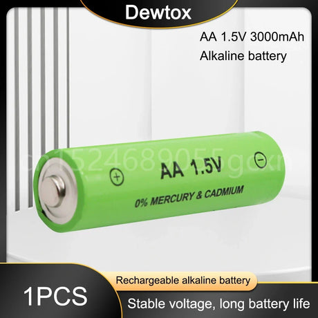 1-2pcs New AA Rechargeable Battery 1.5V 3000mah Alkaline Batteries for Remote Control Electronic Toys LED Light Shaver Radio