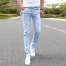 Men's Slim Little Feet Elastic Baggy Jeans Korean Fashion Streetwear Cargo Denim Pants Men Clothing