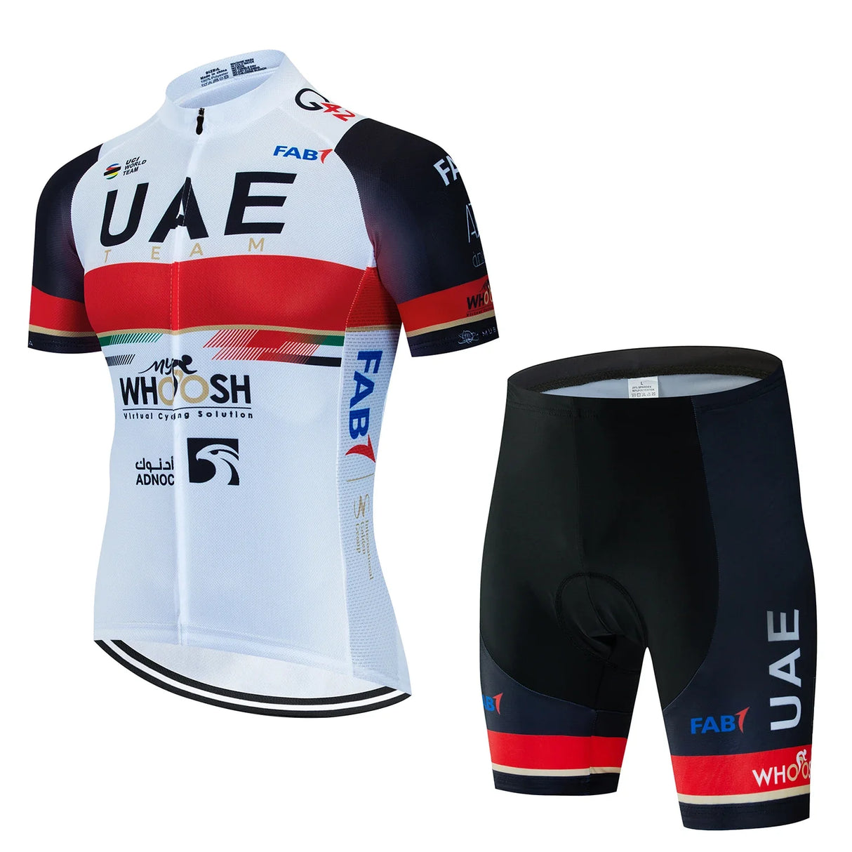 UAE Cycling Mtb Tricuta Man Uniform Men's Clothing Pants Jersey Costume Bike Clothes Shorts 2024 Laser Cut Mens Complete Bib Gel