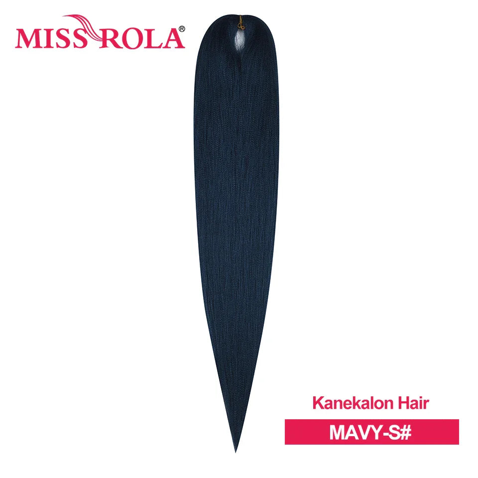 Miss Rola Synthetic Wholesale Bulk 6 Pieces 30Inch 28Inch 26Inch Pre Stretched Jumbo Braiding Hair Kanekalon EZ Twist Braid Hair