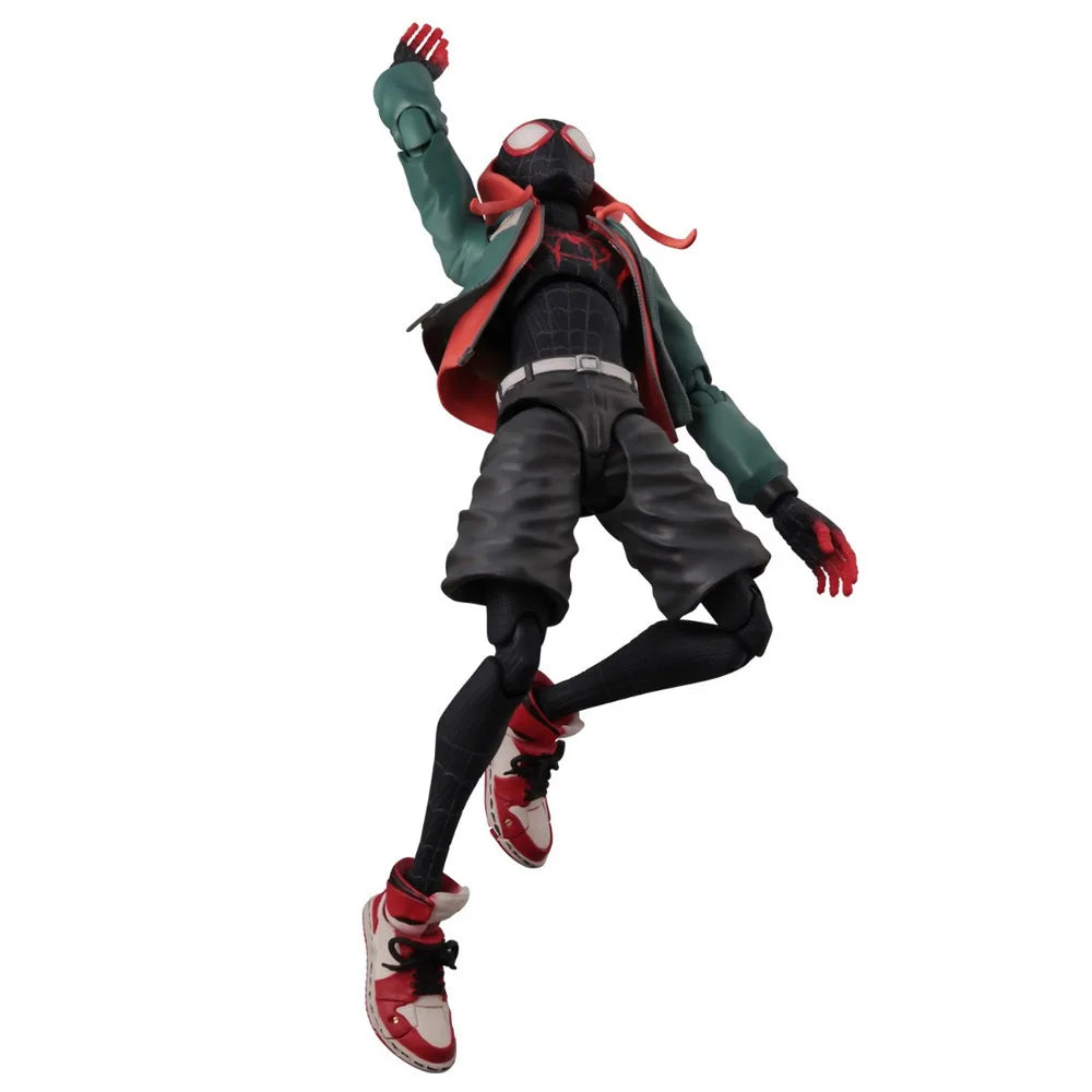 Spider-Man：Into the Spider-Verse Miles Morales Action Figure Model Peter Parker Miles Figurine Toys Doll kid Toy Gift