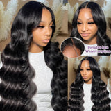 250% HD 13x6 Body Water Wave 40 Inches Lace Frontal Wig 13x4 Lace Front Human Hair Wigs 5X5 Glueless Wear To Human Hair Wigs