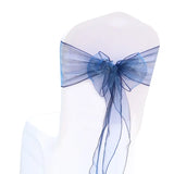 10/50/100Pcs Organza Chair Sashes Knot Bands Chair Bows For for Wedding Party Banquet Event Country Wedding Chair Decoration