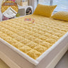 Winter Soft Fleece Mattress Toppers Home Dormitory Single Double Bedspread Fold Bed Sheets Thin Tatami Mat Warm Mattress Cover