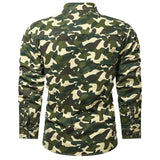 Long Sleeve Camouflage  Men Fashion Military Army T-shirt Men's Clothing Camo Tops Outdoors  Male Cargo Shirts Us Army Green