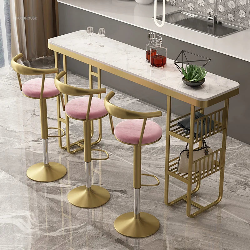 Modern Rental Room Commercial Bar Tables Creative Homestay Furniture Long Table Minimalist Small Apartment Coffee Shop High Desk