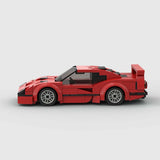 197 Pcs F40 Moc Speed Champions Sports Racer Cars City Vehicle Building Blocks Creative Garage Toys for Boys