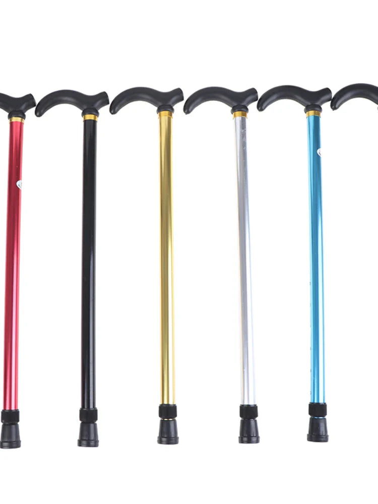 Adjustable Walking Stick Cane 2 Section Stable Anti-Skid Anti Shock  Crutch for Old Man Hiking