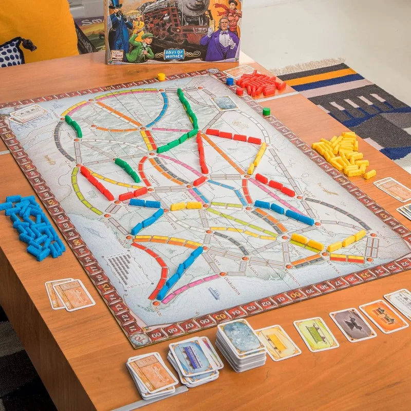 Ticket To Ride Series Board Games US Edition Card Game Board Games Party Play Cards Game Plot Board Game for Family Collection