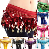 Belly Dance Belt Costumes Sequins Tassel Belly Dance Hip Scarf For Women Belly Dancing Belts Colors Belt