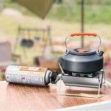 Mini Folding Gas Stove Portable Pocket Cassette Stove Outdoor Camping Barbecue Grill Picnic BBQ Cookware Kitchen Supplies