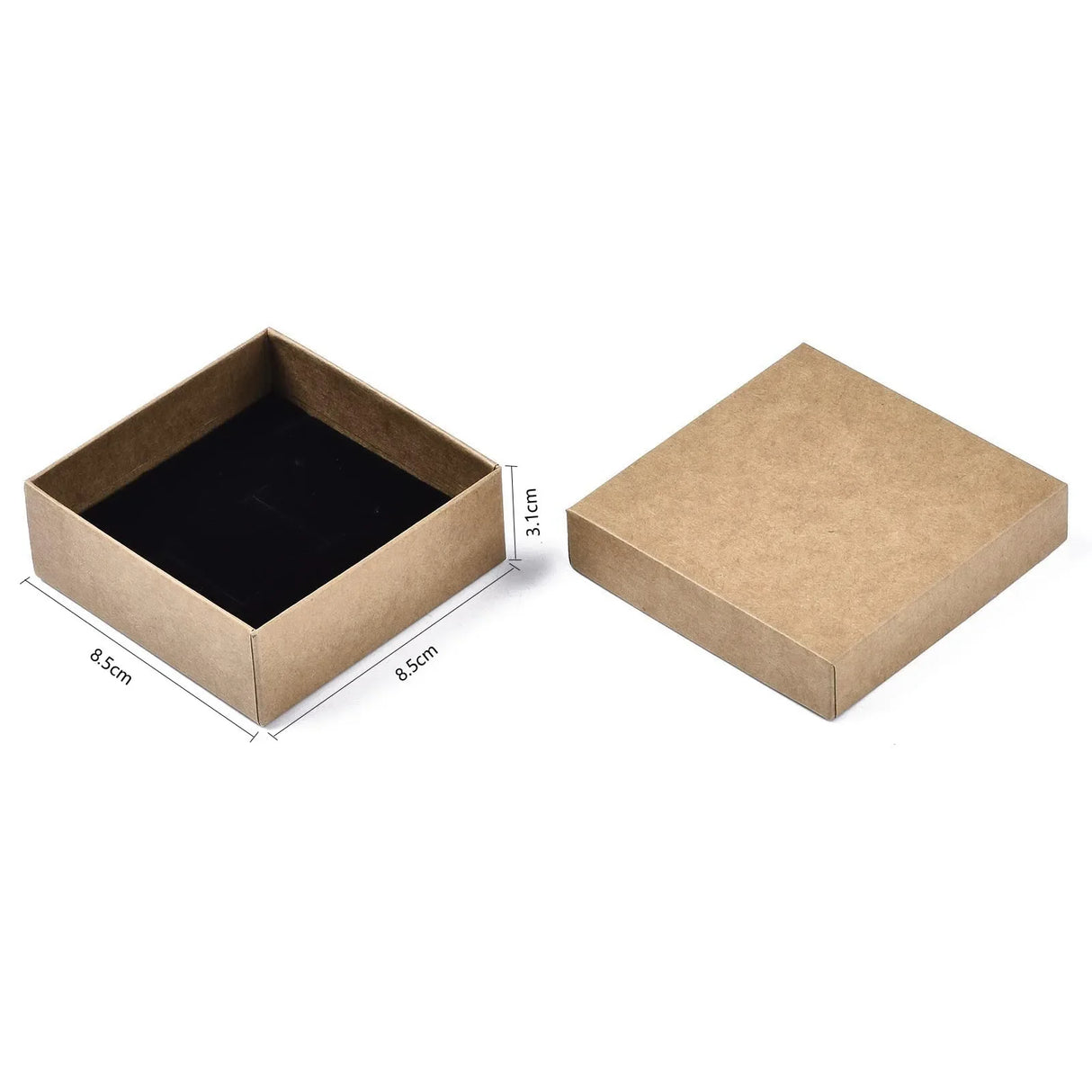 12pcs Cardboard Jewelry Set Gift Box Ring Necklace Bracelets Earring Gift Packaging Boxes With Sponge Inside Rectangle