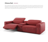 Italian Minimalist Electric Leather sofa Home Theater Cinema Room Movie sofa for two and three