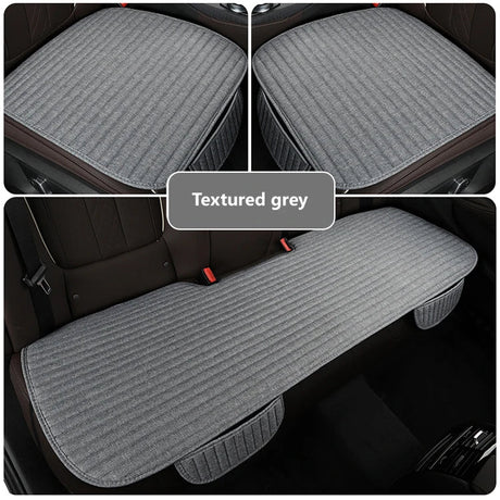 Car Seat Cover Flax Seat Protect Cushion Automobile Backrest Cushion Pad Covers Mat Four Seasons Car Supplies Set