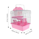 Double-layer Hamster Cage Glamping Accessories Mouse Toy Villa Small House Hideout Hut