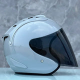 Half Helmet Ram4 SZ Cement Grey Casco Casque Summer Season Safety Single Len Motorcycle Helmet Women and Men ECE