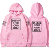 Customized Men Sweatshirt Pullovers Men's Pullovers Custom Hoodie Personalized Logo Badges Custom Top Unisex Sweetshirts S-4XL