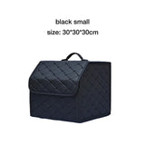 Large Capacity Auto Multiuse Tools Storage Bag Car Trunk Organizer Box Stowing Tidying Leather Folding For Emergency Storage Box