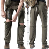 6XL Men Summer Hiking Pants Outdoor Lightweight Tactical Multi-pocket Detachable Loose Camping Fishing Cargo Shorts Trousers