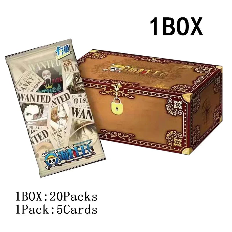 One Piece Collection Cards Box Booster Pack Anime Luffy Zoro Nami Chopper TCG Game Playing Game Cards